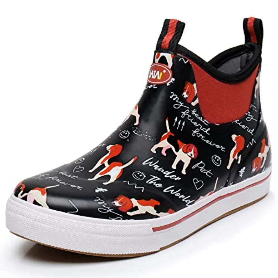 

Универсальные резиновые сапоги WTW для мужчин и женщин, водонепроницаемые, для рыбалки, неопреновые, на резиновой подошве, сапоги-ботинки для сада, без застежек