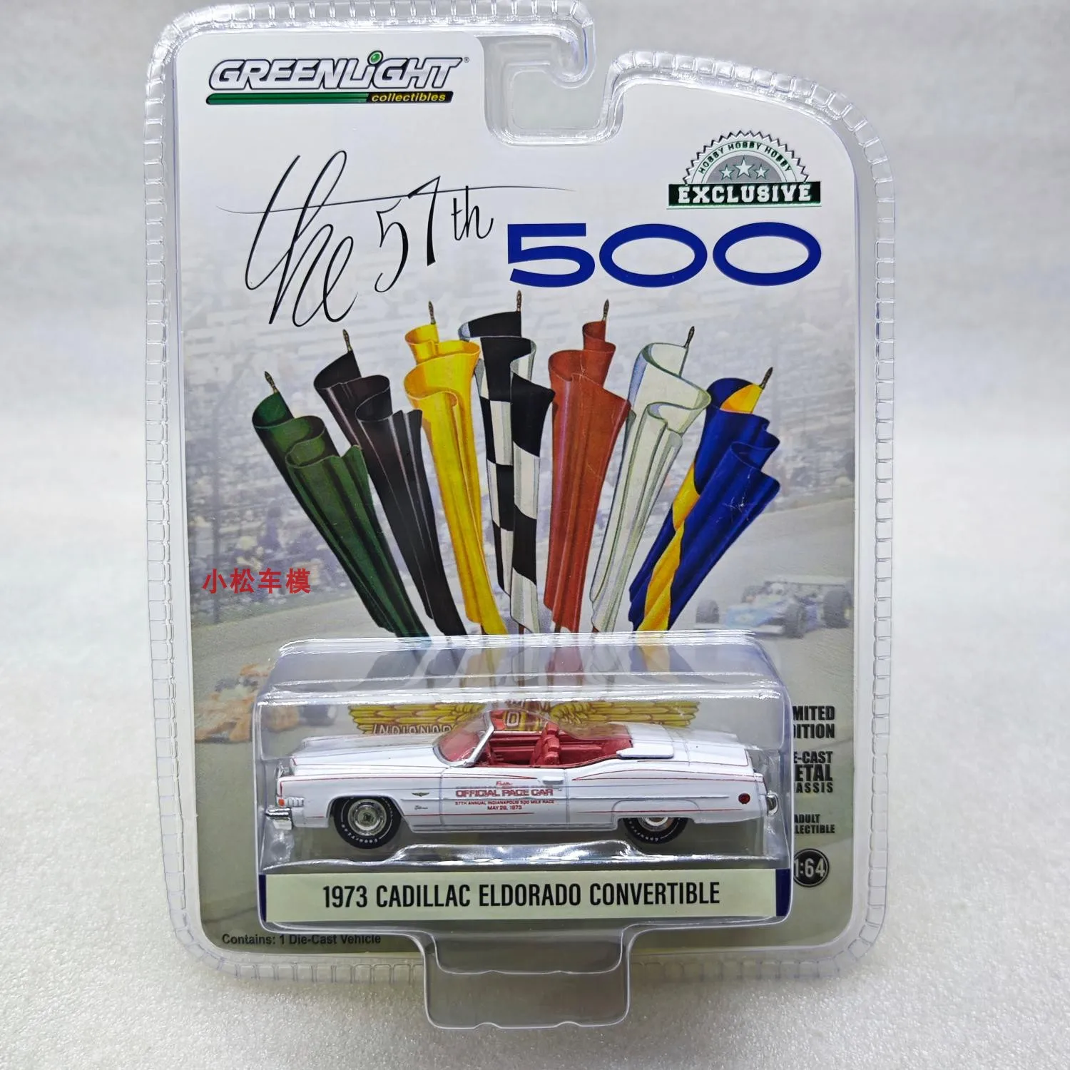 GreenLight 1:64 1973 Cadillac Eldorado Convertible alliage simulation micro modèle de voiture collection décoration voiture jouet cadeau