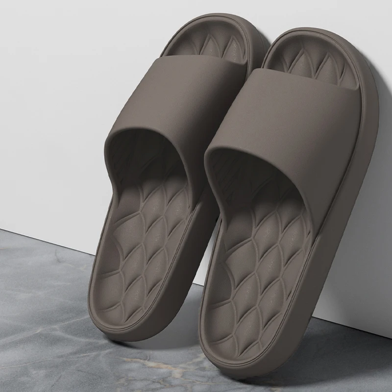 Modische Herren-Hausschuhe, Sommer, flach, leicht, EVA, für Zuhause, Badezimmer, bequeme, rutschfeste Paar-Hausschuhe, Indoor-Slides, Duschschuhe – Detail 11