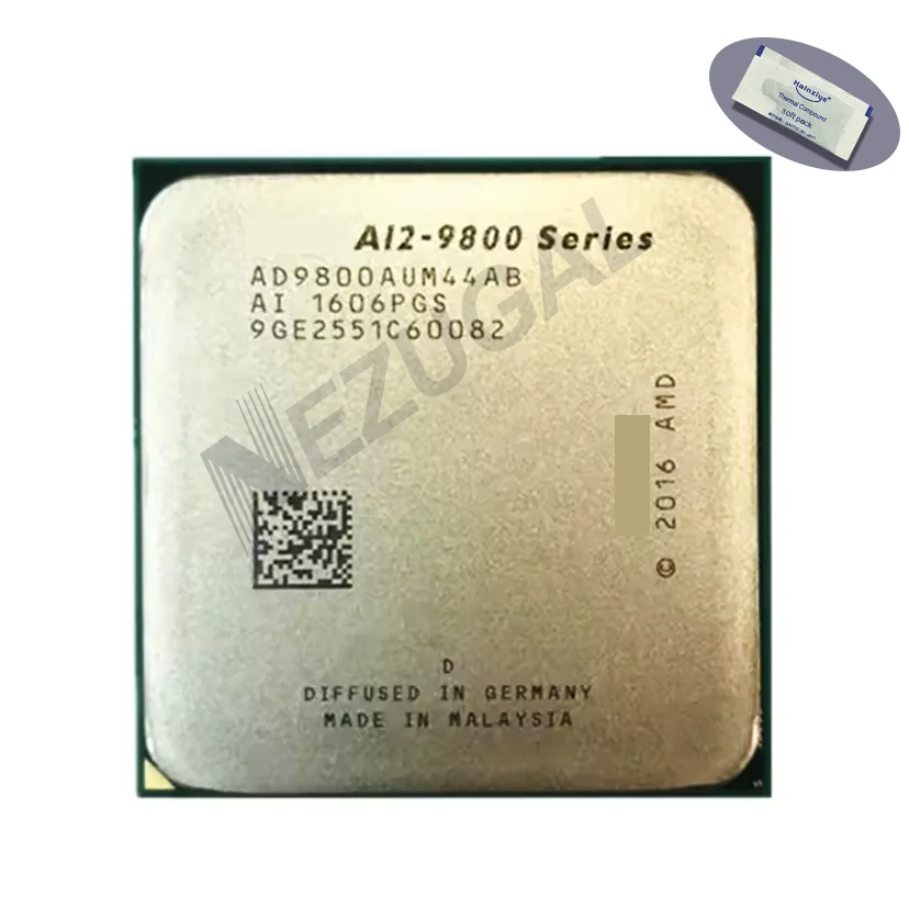 

A12-9800 A12 9800 серия AD9800AUM44AB AD9800AUABBOX 3,8 ГГц четырехъядерный процессор 2 Мб 65 Вт Разъем AM4 процессор