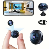 1pc Rechargeable Wireless Mini WiFi Security Camera With Night Vision, Motion Detection, Easy To Install And App Control