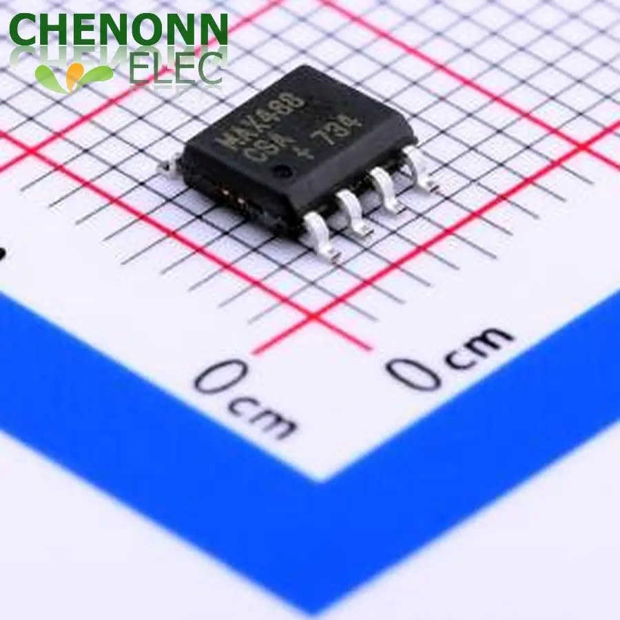 5PCS/LOT MAX488CSA+T (Drivers, Receivers, Transceivers)