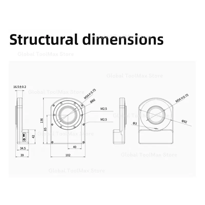 CAA Camera Angle Rotator Auto Framing Precise Angle Adjustment For Astrophotography Remote Observatory Setup