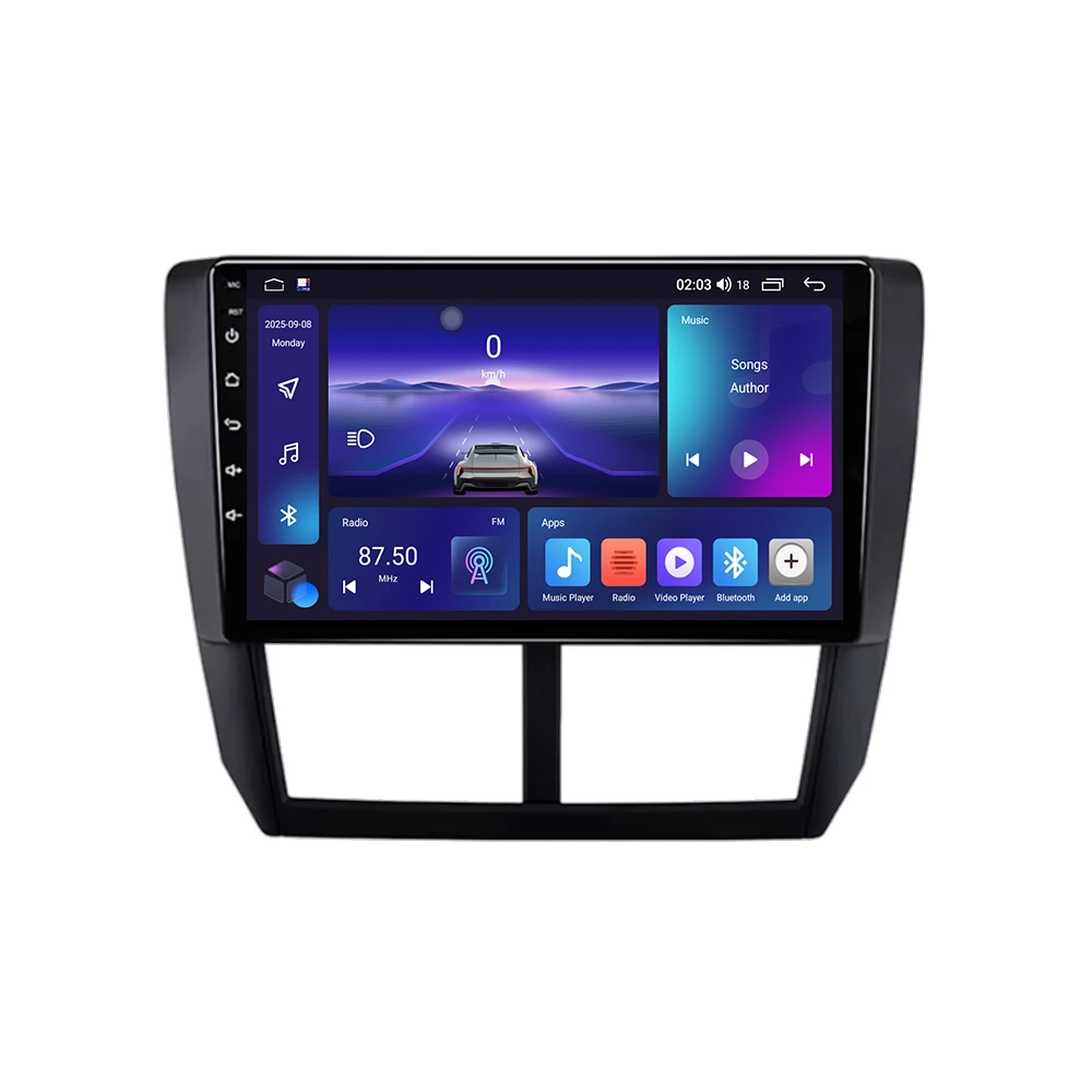 Android 16 Carplay Car Radio For Subaru Forester 3 SH 2007-2013 For Impreza GH GE 2 Din Multimedia Player 2 din Head Unit