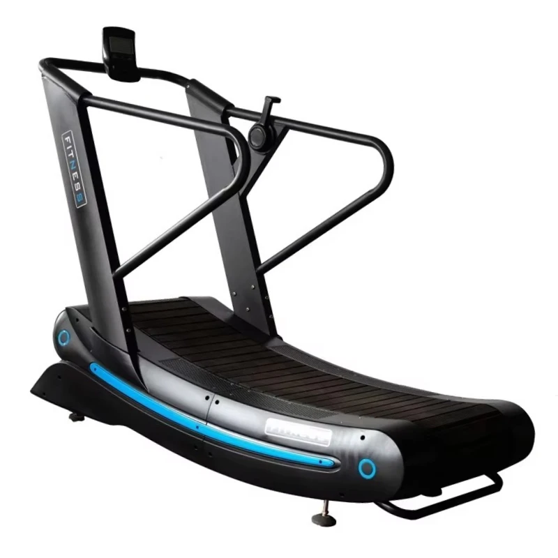 

Outdoor Commercial Treadmill, All-Steel Manual Curved Runner for Fitness Club & Public Park, Weather-Resistant Design