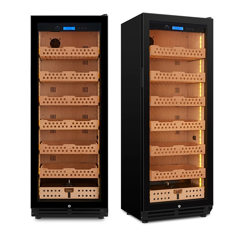 

Электрический хьюмидор для сигар из испанского кедра на 288 сигар с цифровым контролем влажности