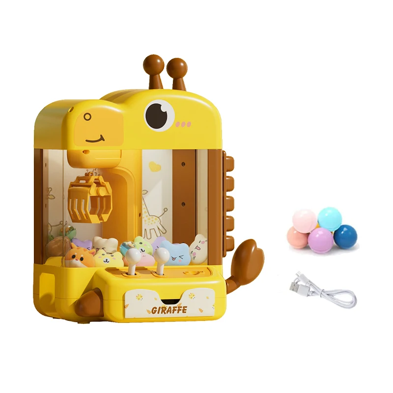 

STLF Electronic Arcade Claw Machine for Kids Deer Mini Vending Machines Candy Grabber Prize Dispenser Toys for Christmas Easter