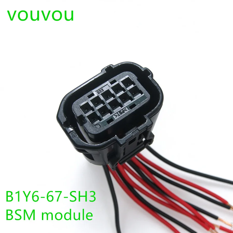 Car accessories body BSM-moudle short cord connector B1Y6-67-SH3 for Mazda 2 Mazda 3 Mazda 6 CX-3 CX-30 CX-5 CX-50 CX8 CX-9 MX-5