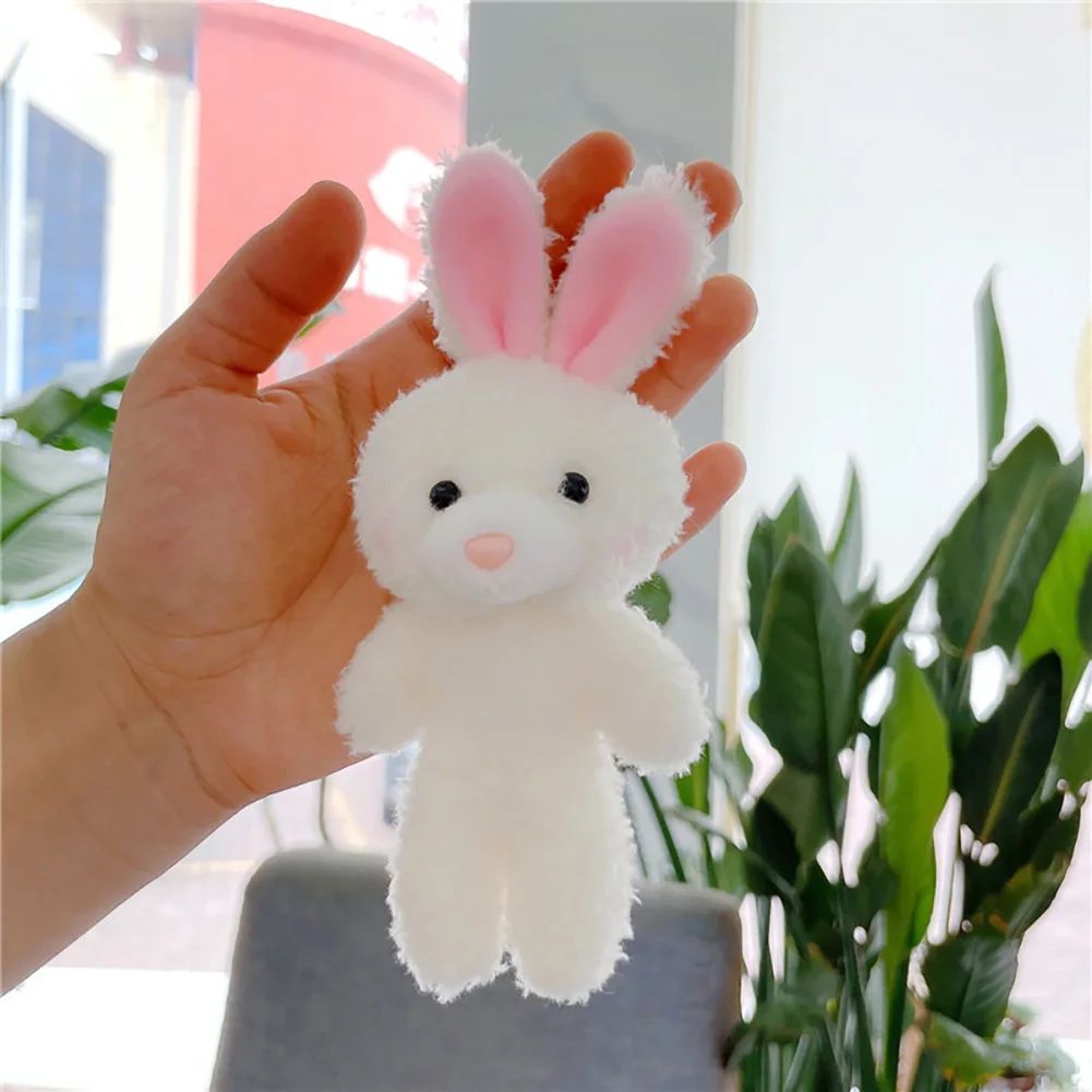 Cute Simulation Rabbit Keychain para Meninas, Anime Pendant, Schoolbag, Plush Toy, Claw Machine, Ornamentos, Presentes para Crianças, Boneca, 1Pc