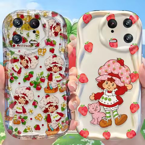 Strawberry Shortcake Case for Xiaomi Mi 15 14T 13 Lite 12 Pro 12S 12X 11i 5G POCO X7 X6 X5 X4 GT X3 NFC F6 F5 F3 M6 Plus Cover
