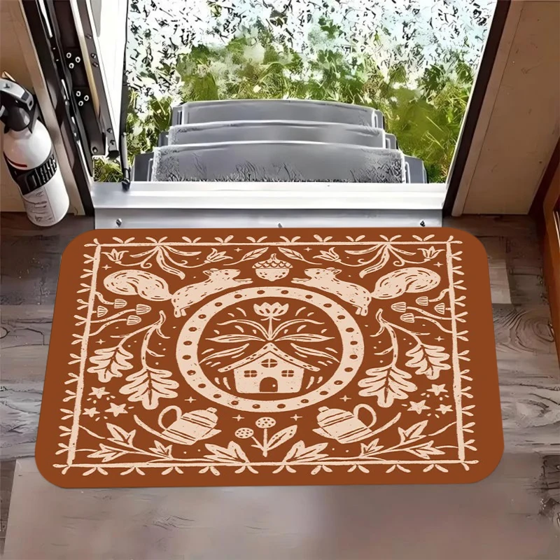 Victoria Entrance Floor Mat Bohemian Style Anti-slip Mat Corridor Entrance Porch Floor Mat Living Room Carpet