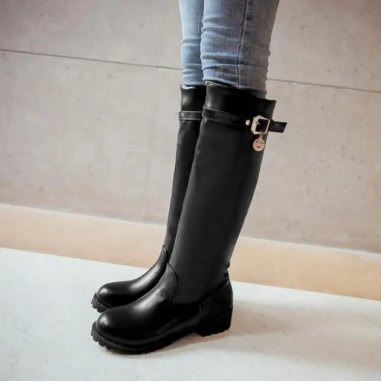 handmade-high-autumn-winter-thiened-boots-chengdu-faionable-round-toe-flat-heel-rubber-sole-pu-leather-ort-fur-lined