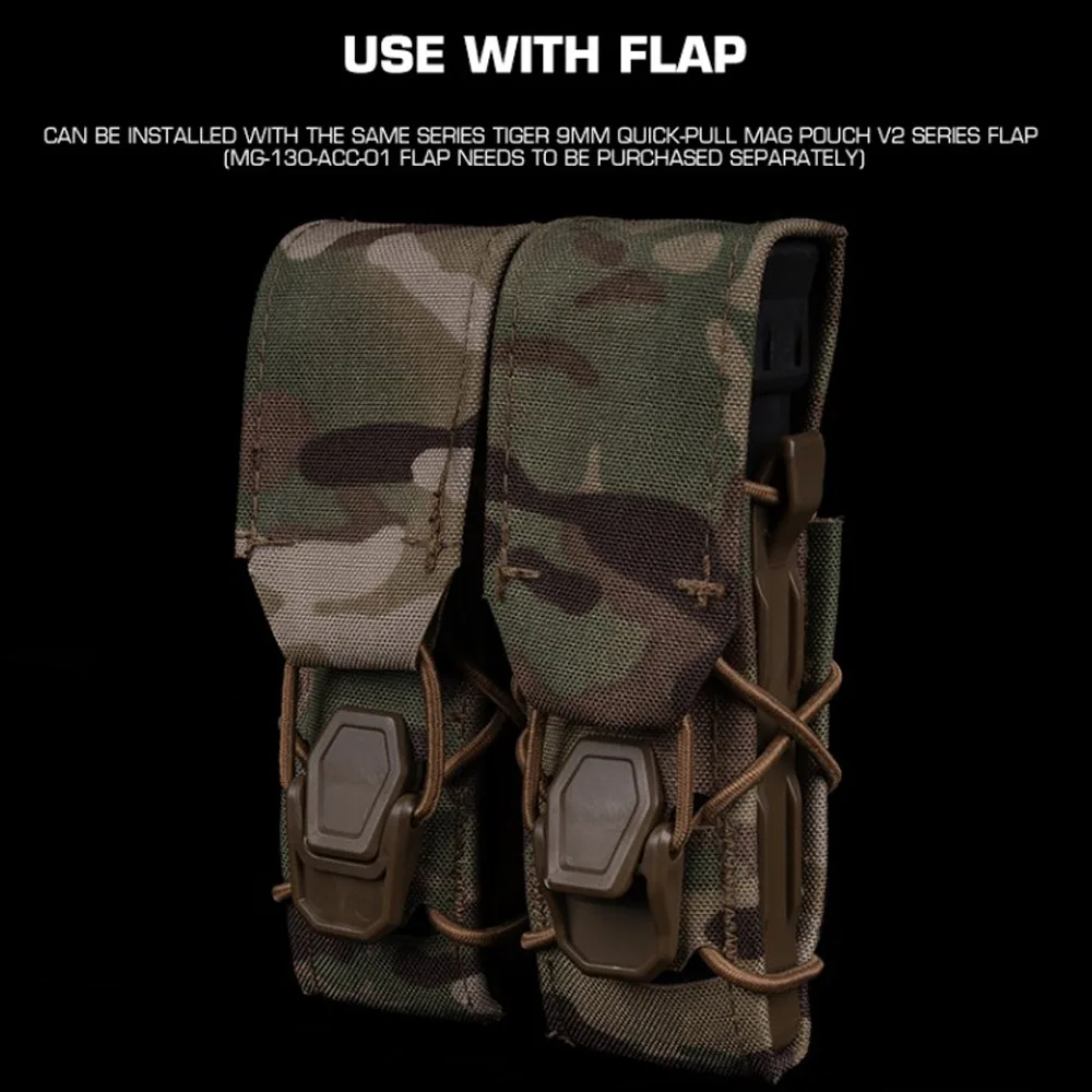 Bolsa para cargadores MOLLE táctica para pistola