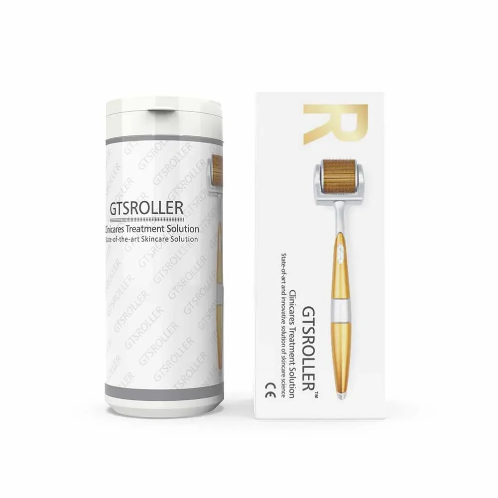 GTSROLLER 192 Derma Roller Stamp Titanspitzen 0,2/0,25/0,3 mm Mikronadelsystem Dermaroller Mesotherapie für Gesichtspflege Körperbehandlung Haarwachstum Microneedling Mezoroller