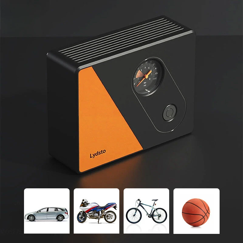 Imagem -02 - Xiaomi-bomba Infladora Elétrica Portátil Lydisto 12v 5.5bar Compressor de ar Detecção de Pressão Ajuste para Motocicleta Bicicleta Carro Pneu Bolas