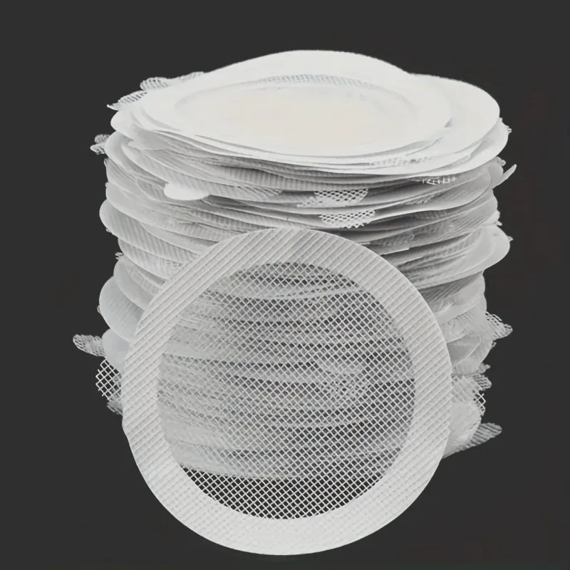 10pcs Disposable Replacement Net Pads Bathroom Floor Drain, for Intercepting Hair And Debris in Shower.Bathroom Accessories
