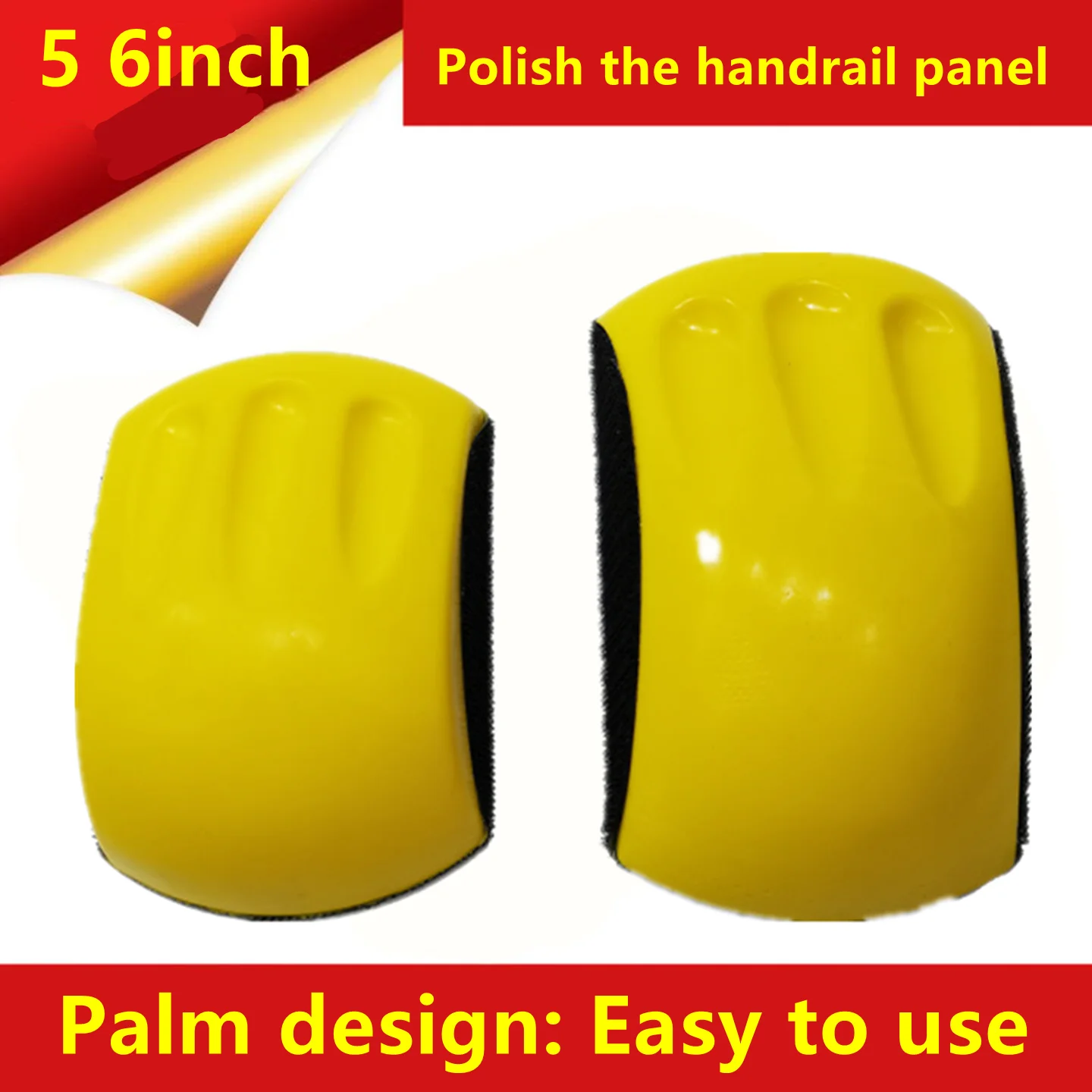 

Circular sandpaper hand push board dry grinding head 5 inches and 6 inches self-adhesive grinding board for polishing round and