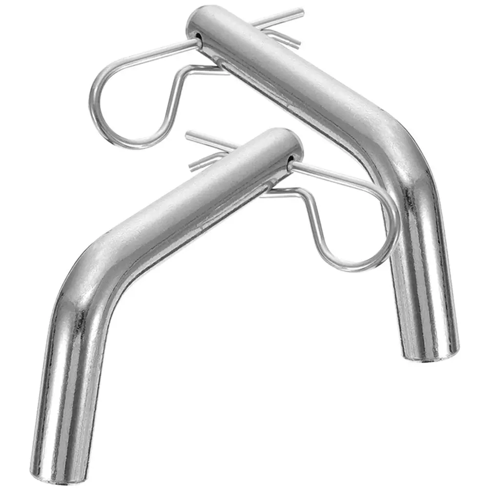 

Heavy Duty Trailer Hitch Pin 2 Sets Silver 5 8 Inch Clip Receiver Accessories Secure Mounting High Strength Iron Anti Theft 105