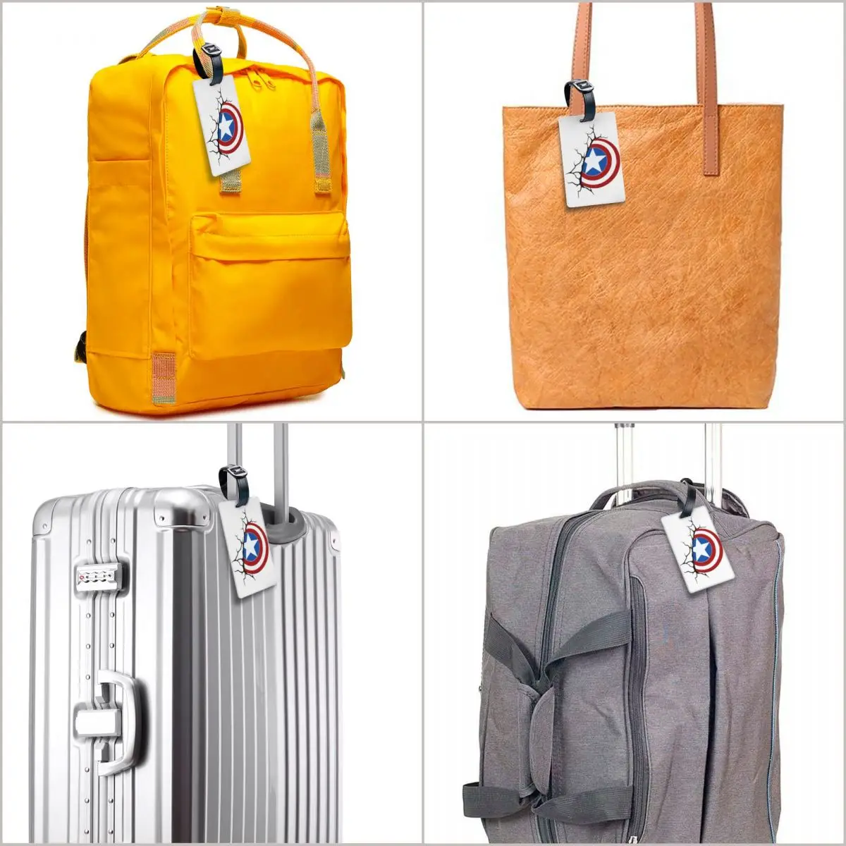 Étiquette de bagage services.com America personnalisée pour valise de voyage, couverture de confidentialité, carte d'identité nominative