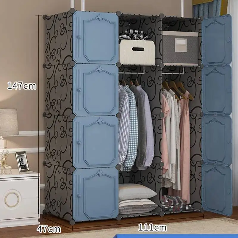 خزانة تخزين خزانة الملابس المنظم أقسام غرفة النوم خزانة الرف بسيط الشمال الساعات الصغيرة Armario الأثاث العصري #6