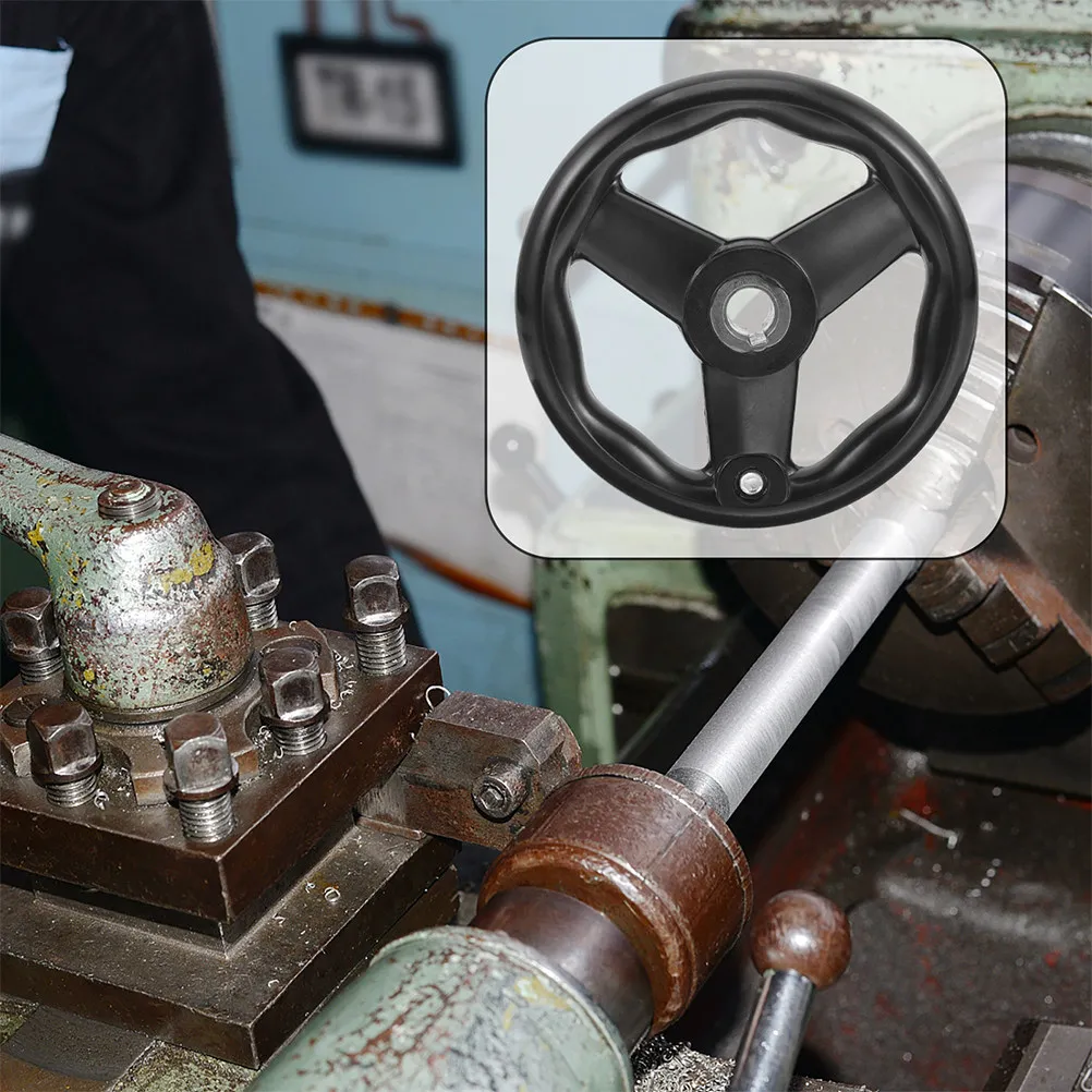 2Pcs Hand Wheel Bakelite Lathe Accessory Milling Machine Rotary Repair Hand Crank Tool Disassemble Wheel Crank Handle