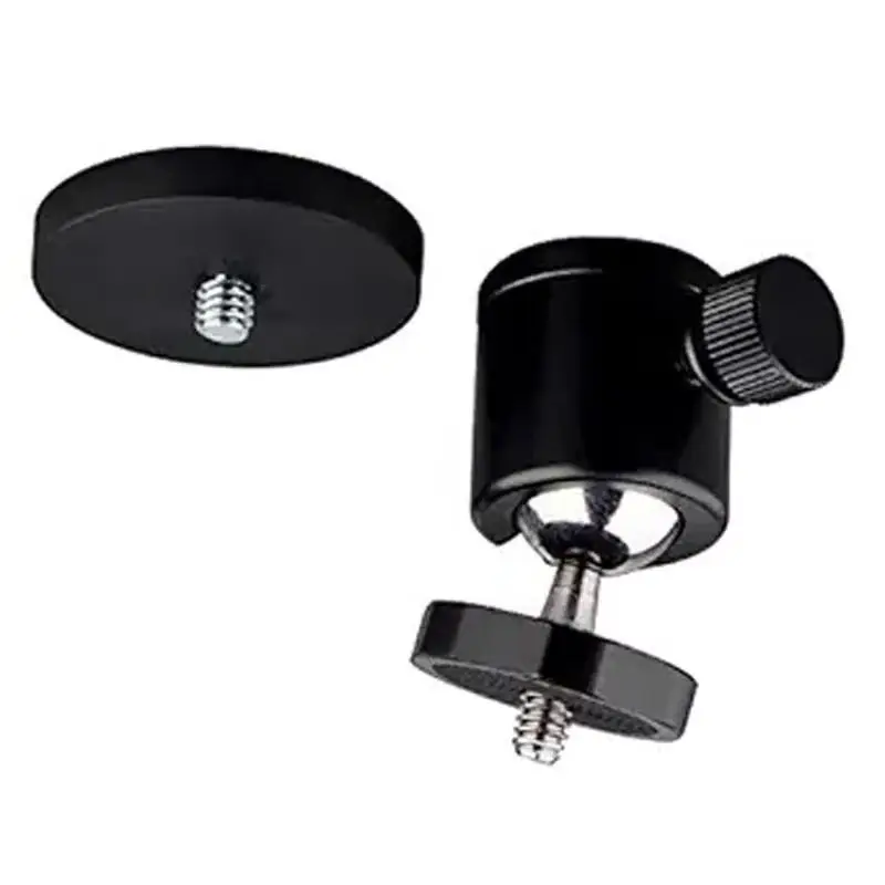 43mm66mm88mm Strong Magnetic Suction Cup 1/4 Screw Ball Mount Base Adapter for DSLR Camera Tripod Monopod Camcorder