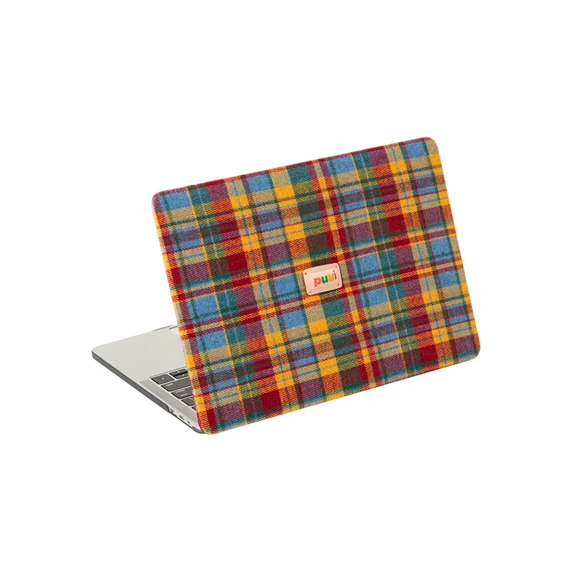 Original and applicable macbook protective case Pro13 plaid retro 15/16 inch notebook protective case ins