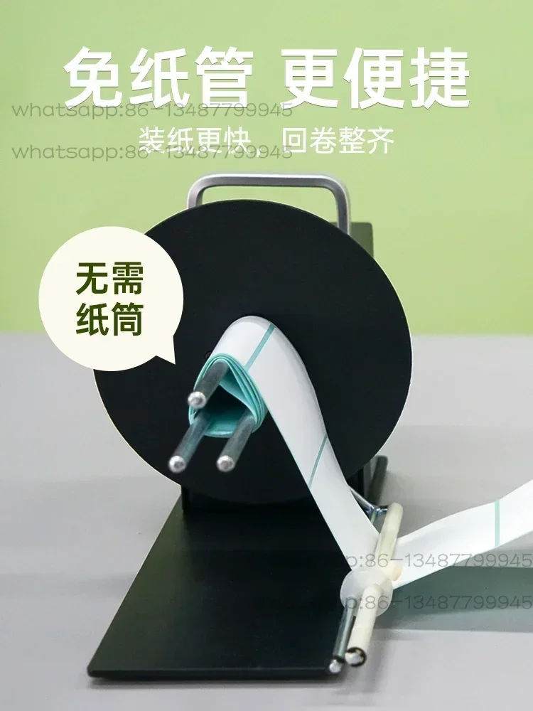 

BSC D6S label rewinder with no core width of 110MM thermal sensitive paper sticker barcode machine paper rewinder copper plate