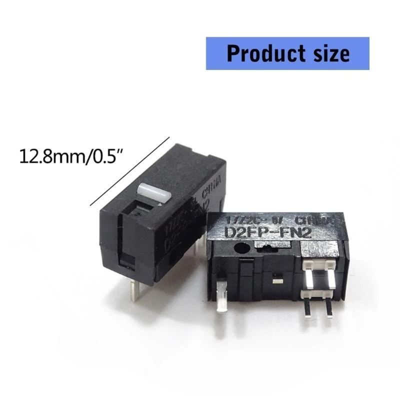 4PCS Optische muis Microswitch D2FP-FN2 voor ROG III Point 36K, Rog Chakram X Muisknop 50 miljoen klikken .066a