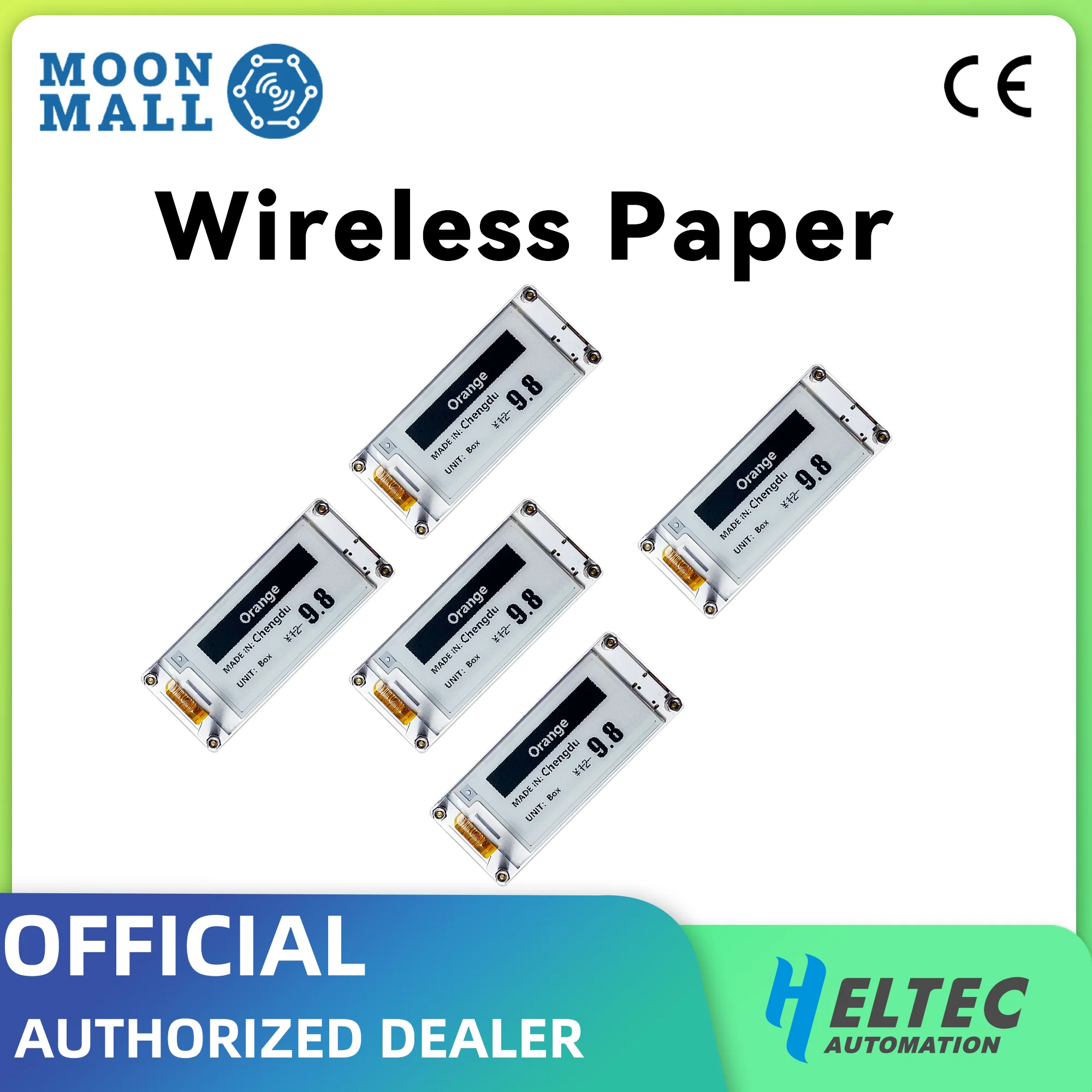 

Heltec Meshtastic LoRa Smart Price Tag E-Ink Display with ESP32 SX1262 LoRa 2.13-Inch 433~928MHz Wi-Fi BLE electronic tags5Pcs