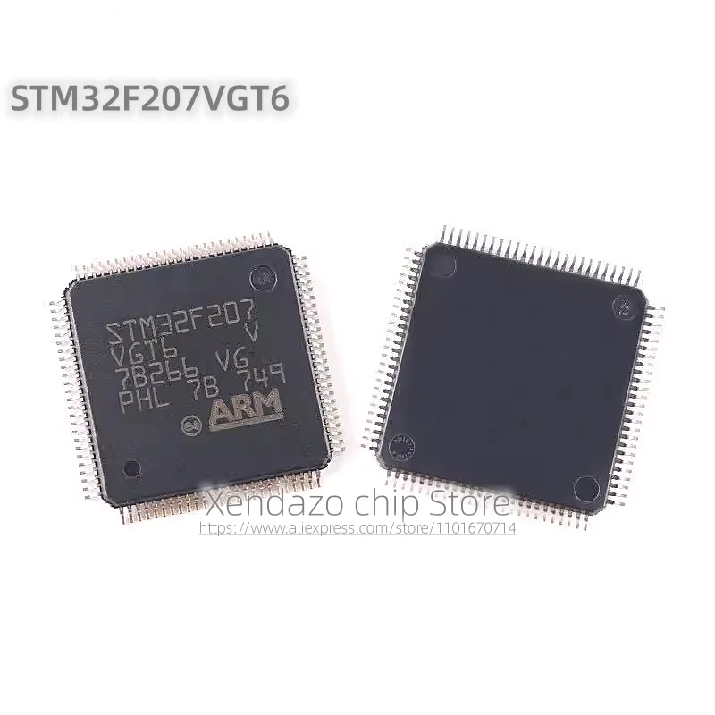 2pcs/lot STM32F207VGT6 STM32F207 VGT6 LQFP-100 package Original genuine 32-bit microcontroller chip