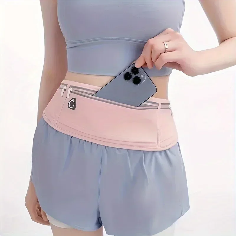 Professional Running Waist Bag Sports Belt Pouch Mobile Phone Case Men Women Hidden Pouch Gym SportsBags Running Belt Waist Pack