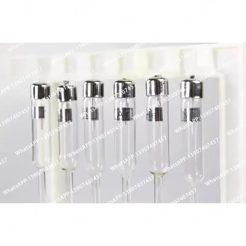 Spectral Tube Group 25107 Six Pcs Spectral Tubes Hydrogen Helium Emission Spectrum Atomic Physics Teaching Instruments