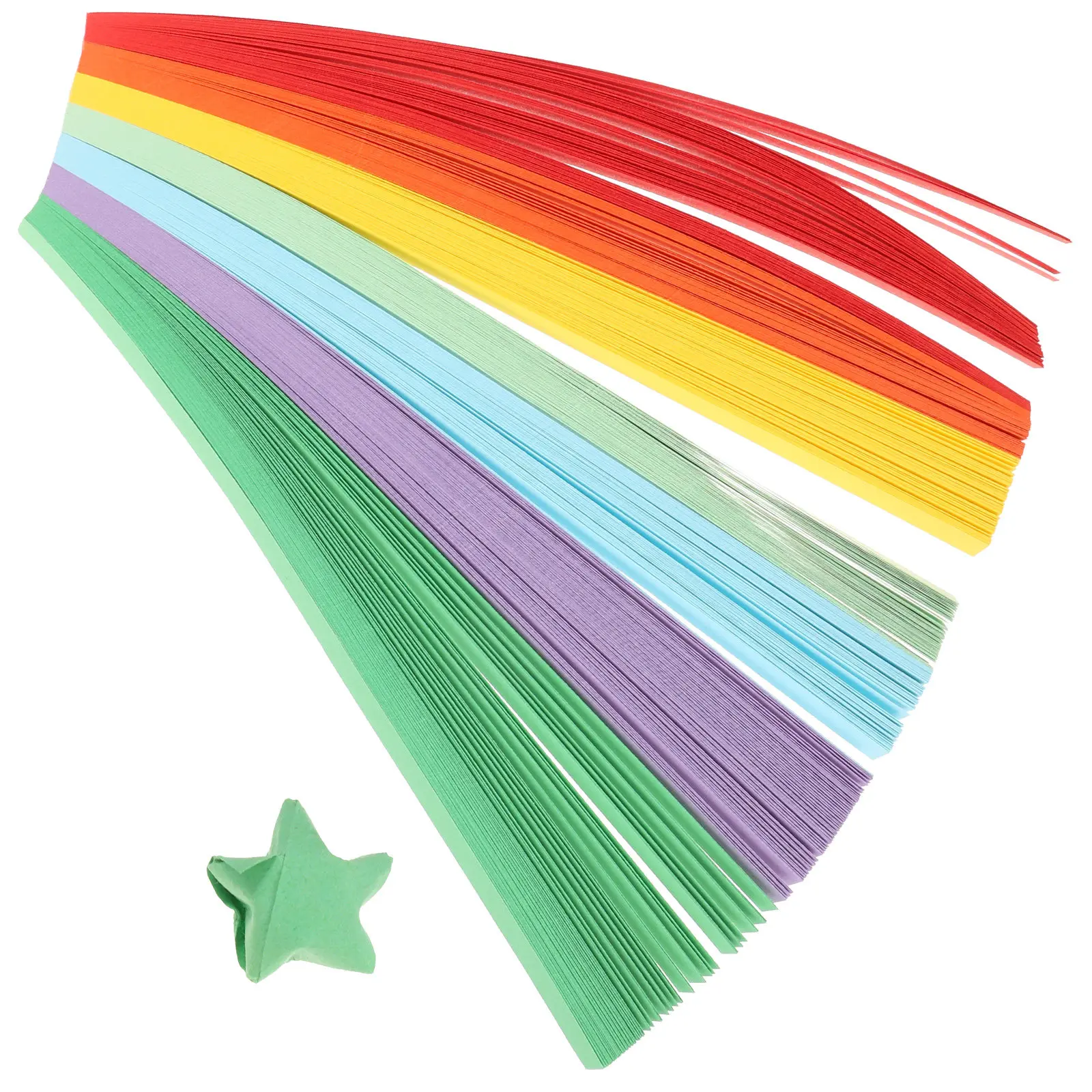 

Набор для складывания из бумаги: яркие листы для рукоделия, для создания звездочек удачи, подарков своими руками, домашнего декора, творческих проектов