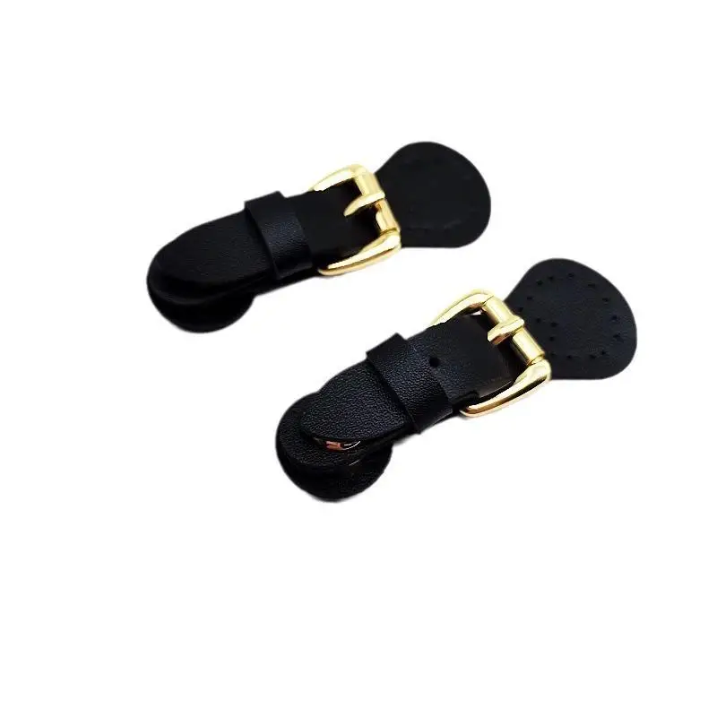 1Pcs Bag Buckle Lock Cowhide Sew On Snap Closure With Iron Alloy Button For Handbag Shoulder Bag Purse DIY Making