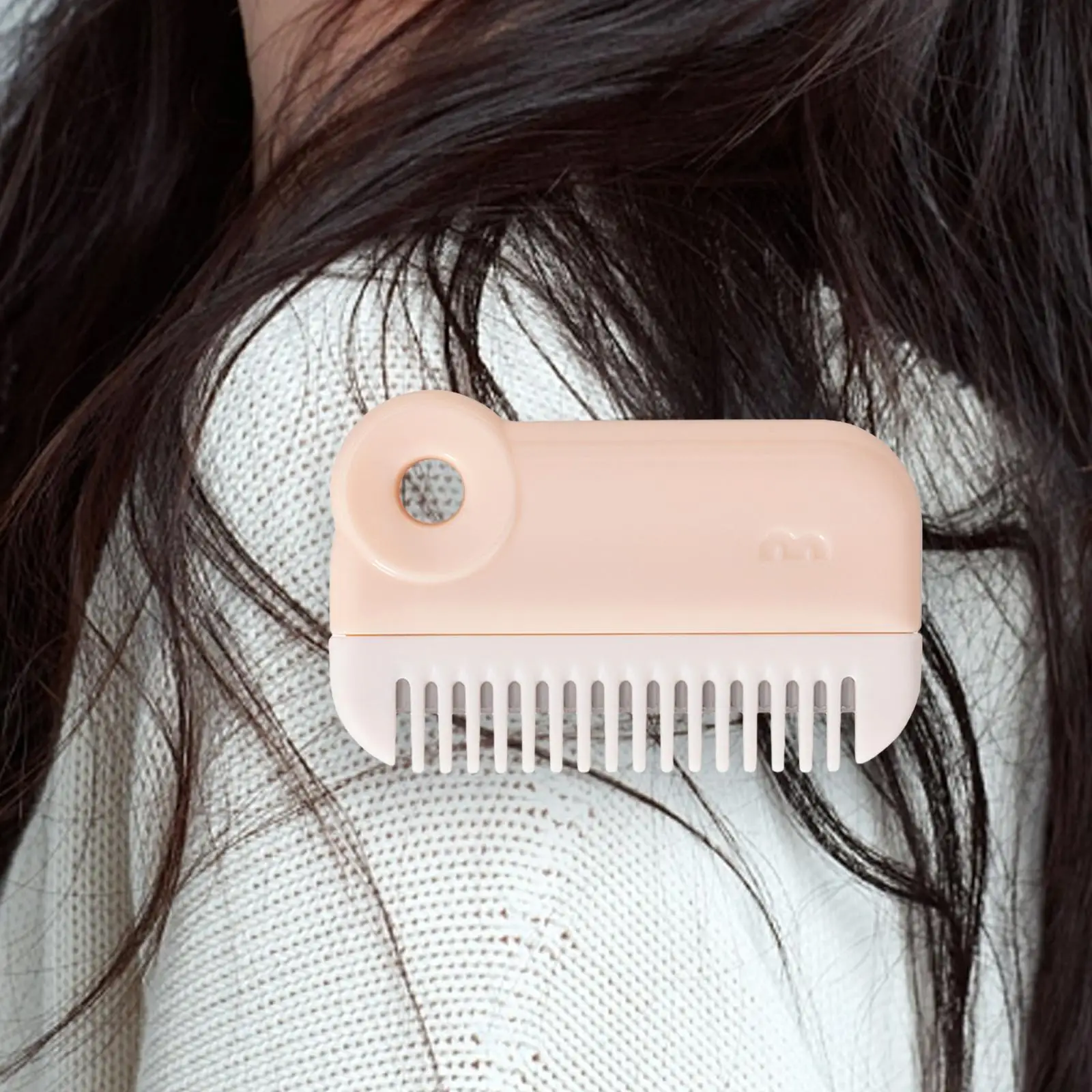 مشط صغير لتشذيب الشعر للاستخدام المنزلي ، شعر رقيق وسميك