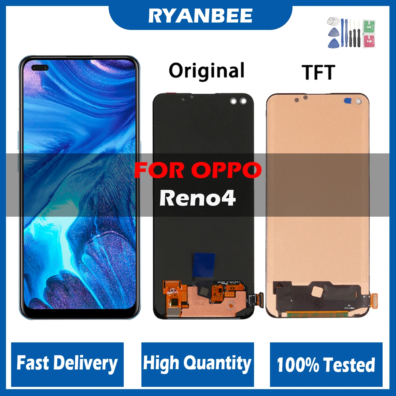 

Для OPPO Reno4 5G Reno 4 PDPM00 PDPT00 CPH2091 ЖК-дисплей для OPPO Reno4 4G Reno 4 CPH2113