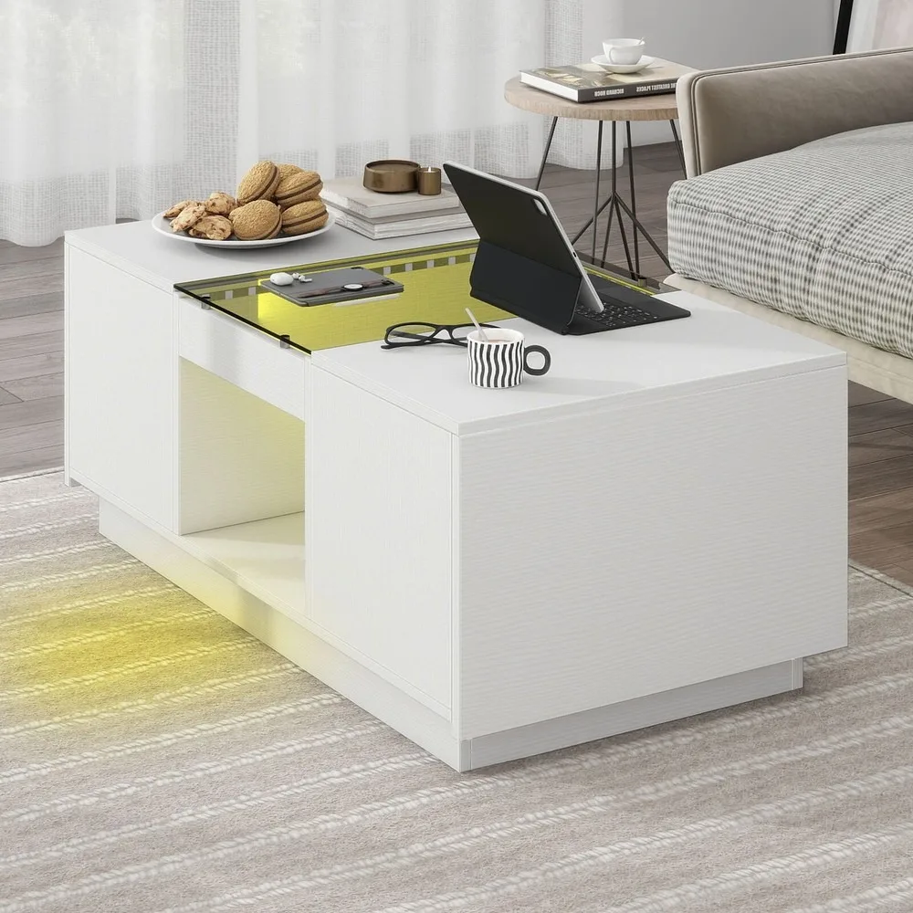 Meja Kopi Remote Control Meja Ruang Tamu Besar Kelas Atas