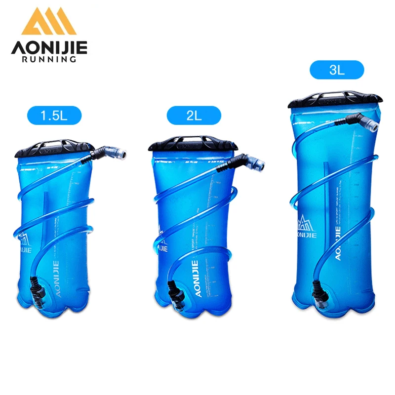 AONIJIE 1.5L 2L 3L Soft Reservoir Water Bladder Hydration Pack Sports Water Bag TPU Cycling Running Hydration Vest Backpack SD16