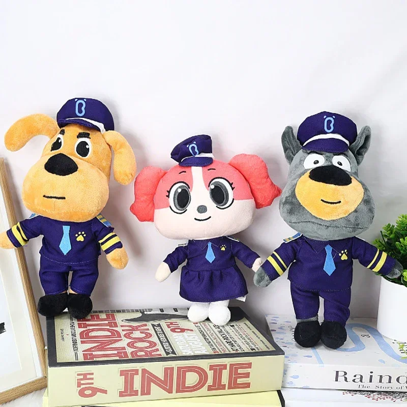

Anime Sheriff Labrador Plush Toys Detective Dog Rabbit Wolf Security Sergeant Plushie Figure Soft Stuffed Dolls Christmas Gifts
