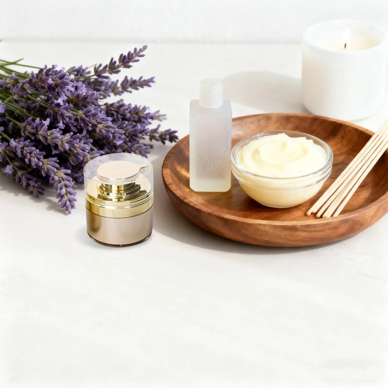 

2 шт. пустые многоразовые баночки для крема для лица с дозатором-помпой, дорожные контейнеры для хранения, флаконы для ухода за кожей