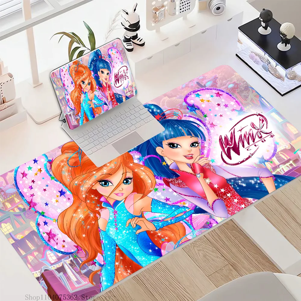 Anime C-Club Cartoon W-Winx Mousepad Mouse Mat Desk Mat With Pad Gaming Accessories Prime Gaming XXL Keyboard Pad Padding Mat