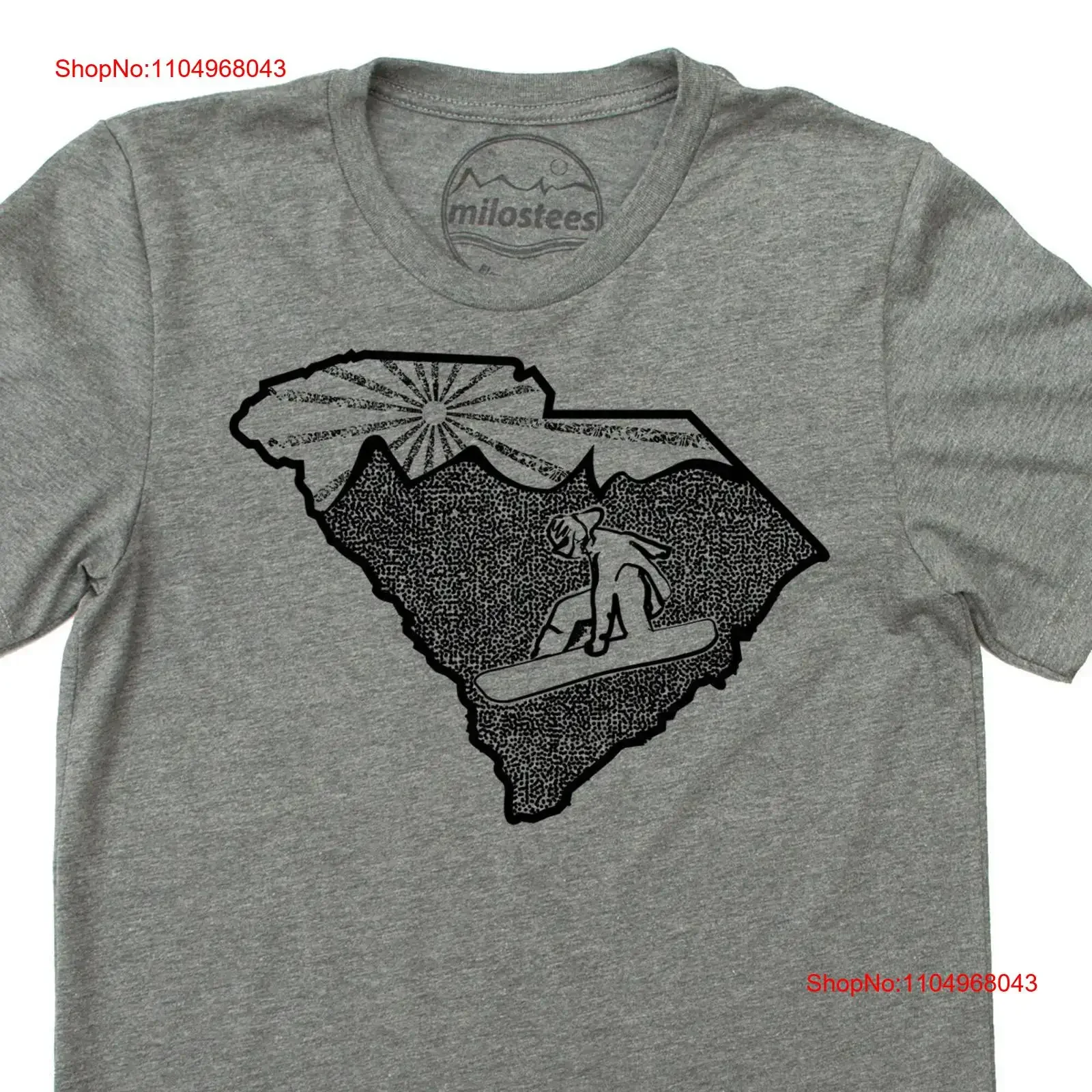 Camiseta de Carolina del Sur, ropa de snowboard para esquiar el estado de Palmetto o hacer senderismo, regalo Myrtle Beach Charleston SC en un suave