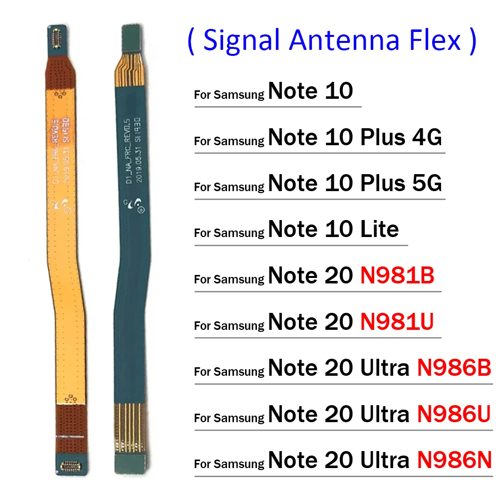 New For Samsung Note 10 Plus Lite / Note 20 Ultra N981B N981U N986B N986U N986N Wifi Network Signal Antenna Main Flex Cable