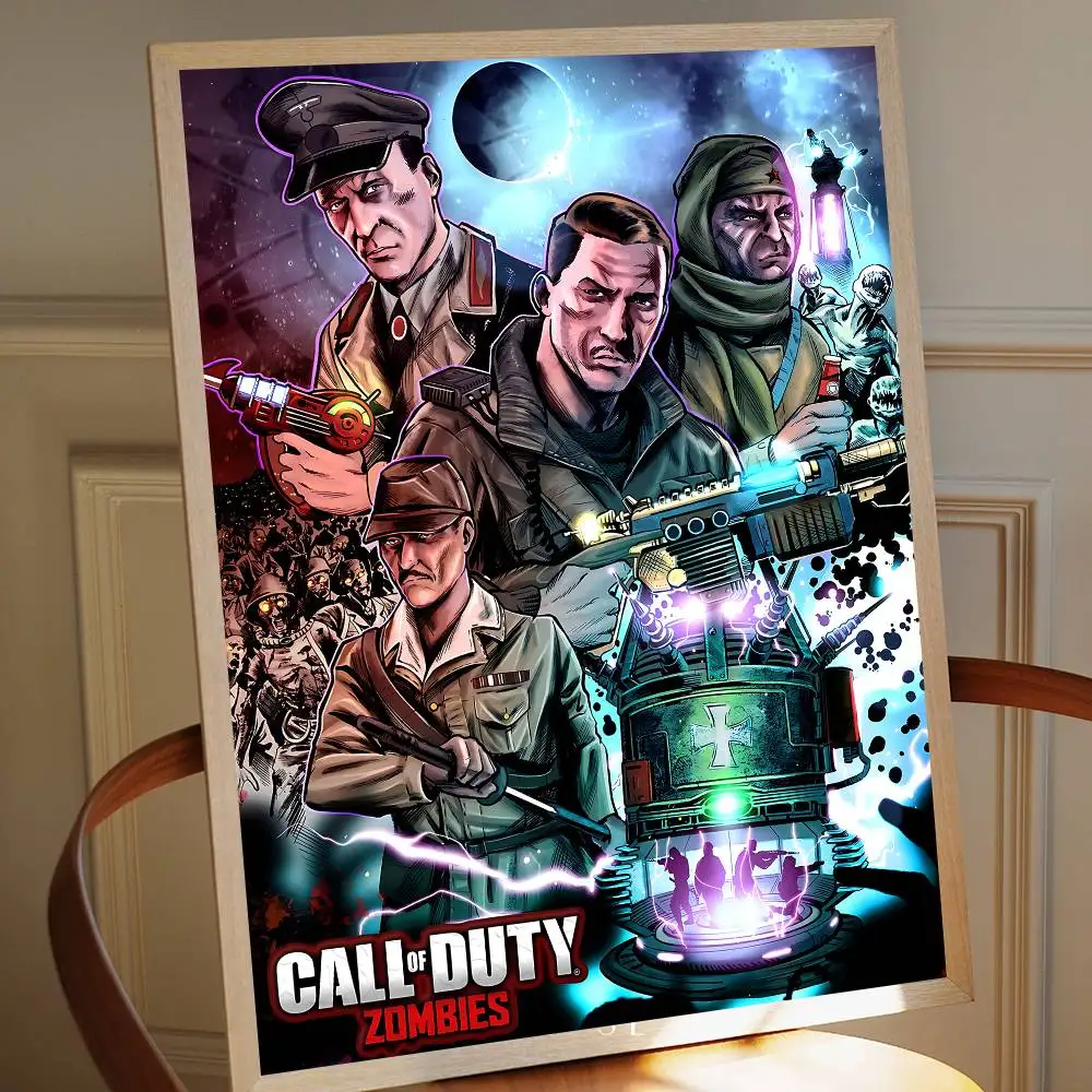 Cod Zombies Anime Anime Posters Sticky Vintage Room Home Bar Cafe Decor Kawaii Room Decor view 5