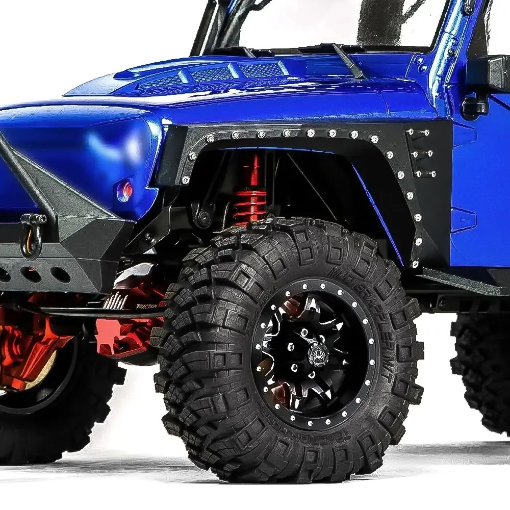 4pcs 1.9 Beadlock Wheels Aluminium Alloy，1.9 Wheels Rims 8-Spoke for 1:10 RC Crawler Axial SCX10 SCX10 II TRX4 RC4ssWD D90