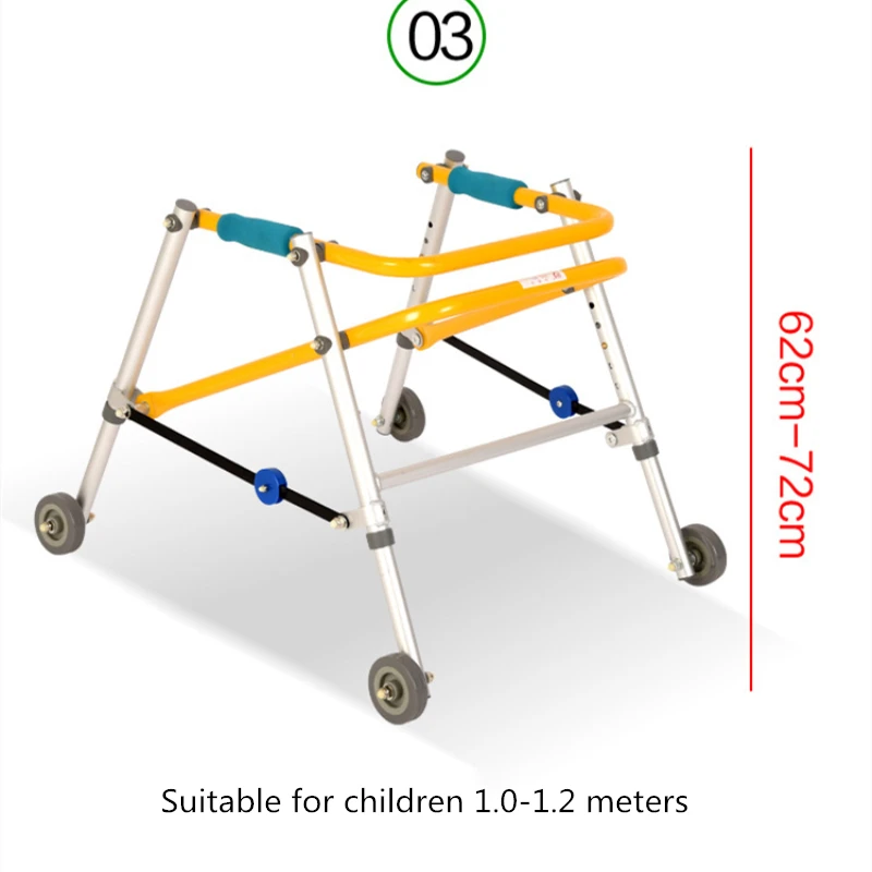 Child Walker Lower Limb Training Stand Frame Walking Stick Rehabilitation Instrument for Children Infant Stroke Hemiplegia