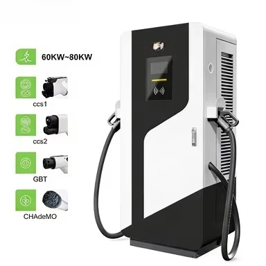 Floor-mounted Charging Stations Double Guns Commercial Dc Fast Ev Charger for Electric Car GBT CCS