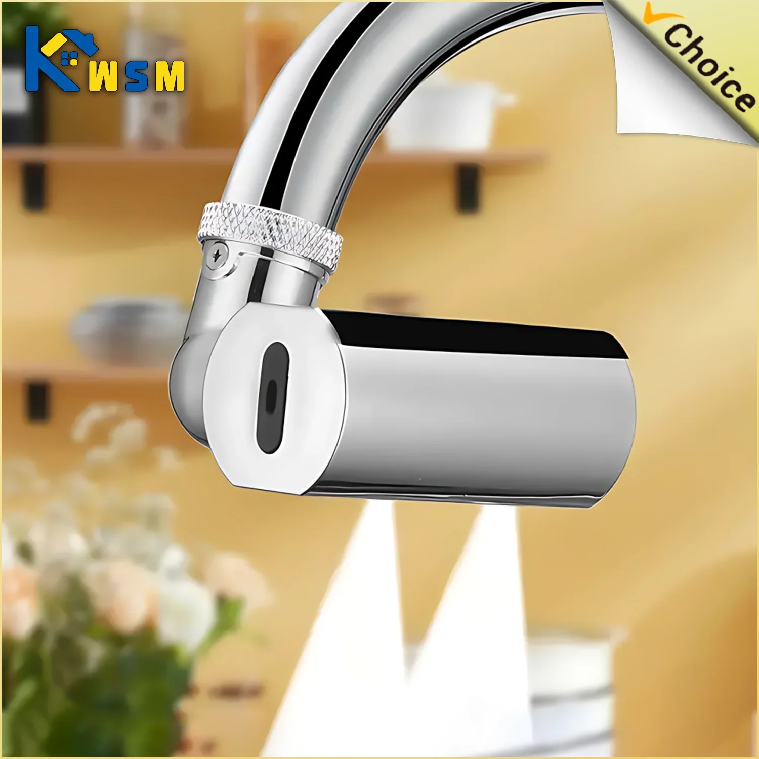 Small Flying Rain Faucet Kitchen Vegetable Washing Shower Faucet Four-speed Rotating Dishwashing Spout Faucet Waterfall Aerator