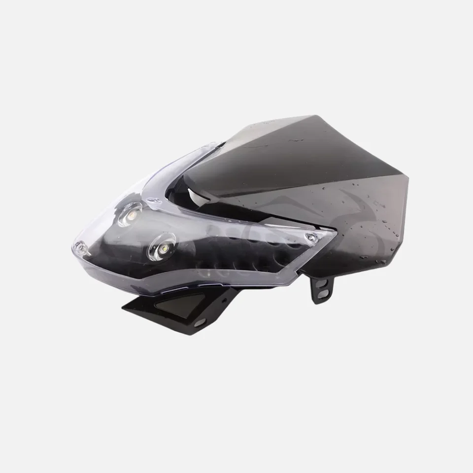 

Black LED Headlight Cover for Off Road Motorcycle Compatible with Apollo Xiaogaosai Bike Light Upgrade Accessories Durable